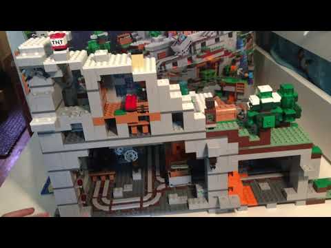 Final Lego Minecraft Mountain Cave video