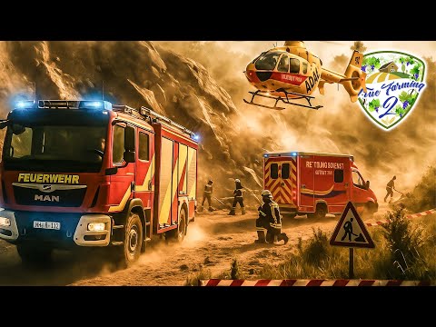 Dramatischer Erdrutsch erschüttert das Dorf! ⚠️ ADAC & Feuerwehr im Einsatz 🚒 True Farming 2 #677