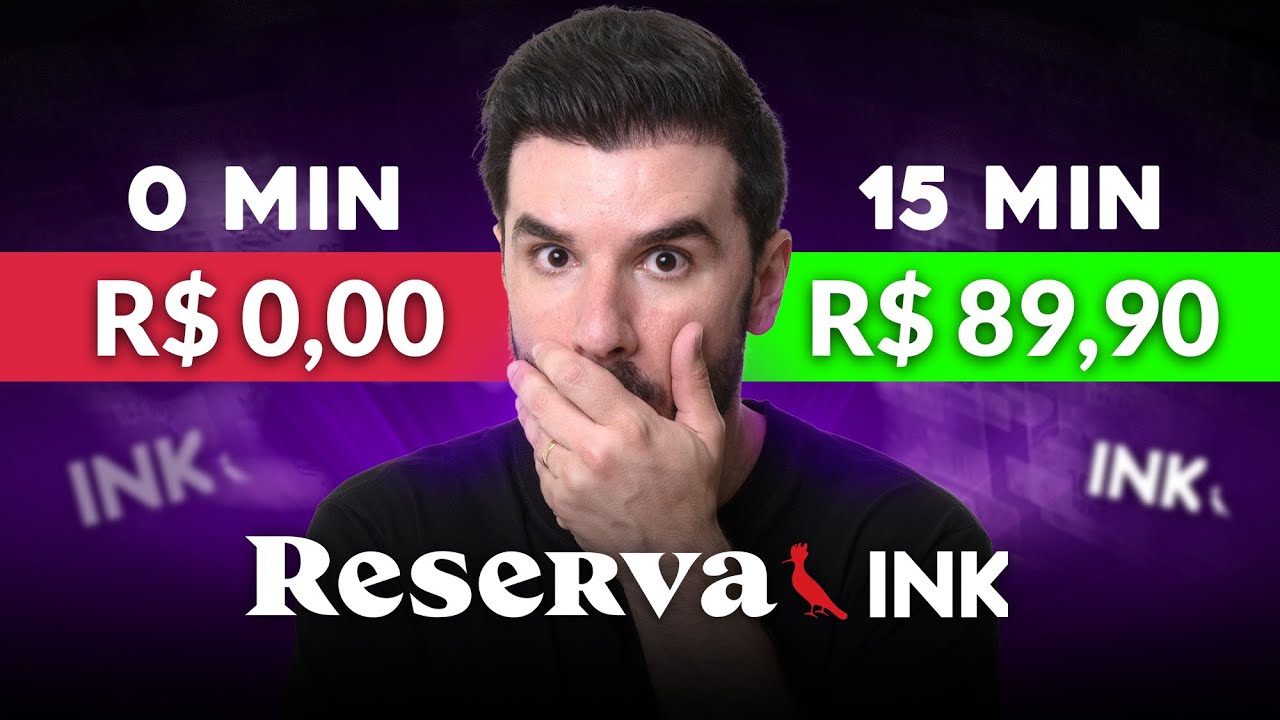 Reserva Ink PRIMEIRA VENDA em 15 minutos