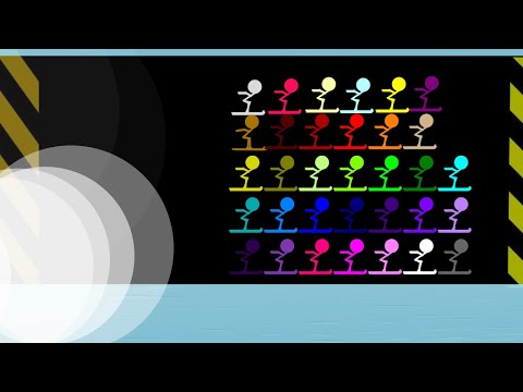 Shutter Crush - Escape icefall avalanche - Ice Skiing - Stickman Color Race survival in Algodoo