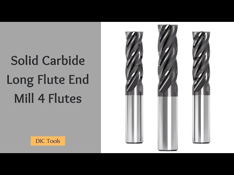 Solid Carbide Long Flute End Mill 4 Flutes | DIC Tools | Dedicated Impex Co.