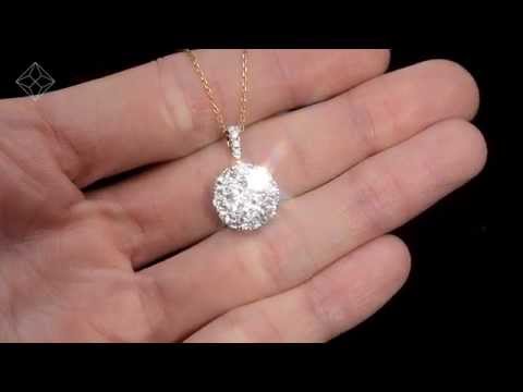 R4649 - Diamond Grande Galileo 2.15CT Pendant in 18K Gold