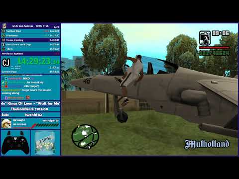 GTA San Andreas 100% Speedrun Practice - Hugo_One Twitch Stream - 9/27/2018