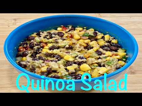 Easy Quinoa Salad Recipe | Easy Healthy Salad | Easy Quinoa Black Bean Salad | Kids Kitchen