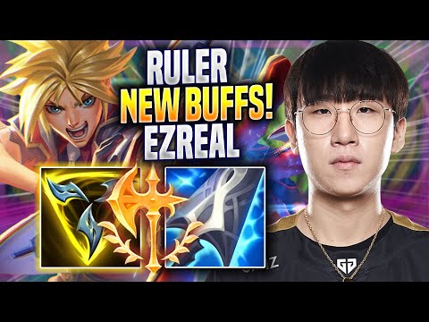 RULER TRIES EZREAL WITH NEW BUFFS! - GEN Ruler Plays Ezreal ADC vs Caitlyn! | Season 2022