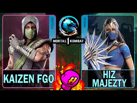 MK1 Kaizen FGO (REPTILE) VS Hiz Majezty (KITANA)🥊Mortal Kombat 1🥊4K 60ᶠᵖˢ