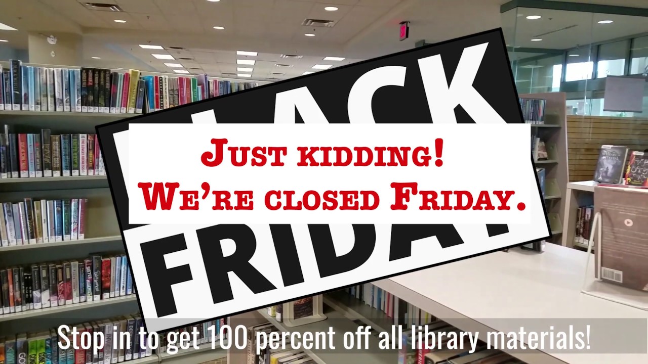 It's Black Friday at Washington County Library!