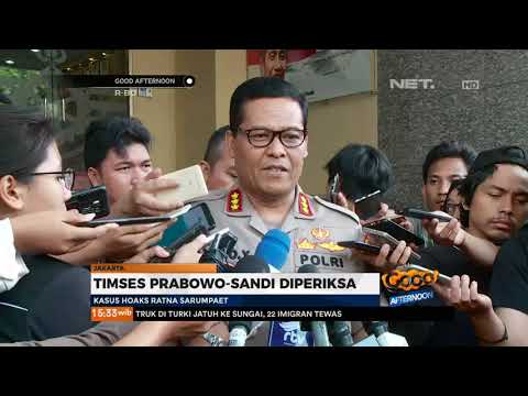 Timses Prabowo Sandi Diperiksa