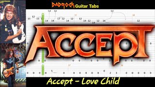 Love Child - Accept - Guitar + Bass TABS Lesson