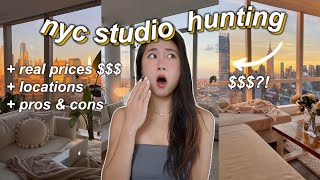 NYC studio apartment hunting 2025 | 10 tours w/prices & location!