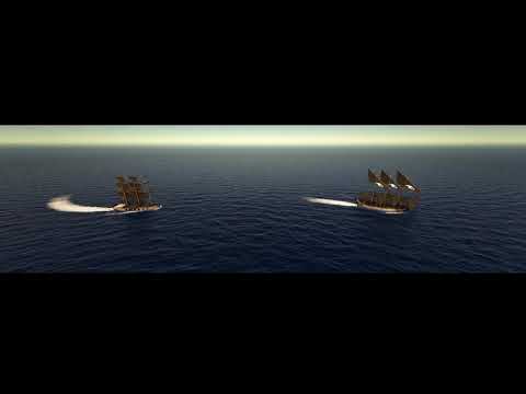 Royal Navy auf Radioactive Atlas (erste NPC Schiffe mit eigenere AI und Segelmechanik)