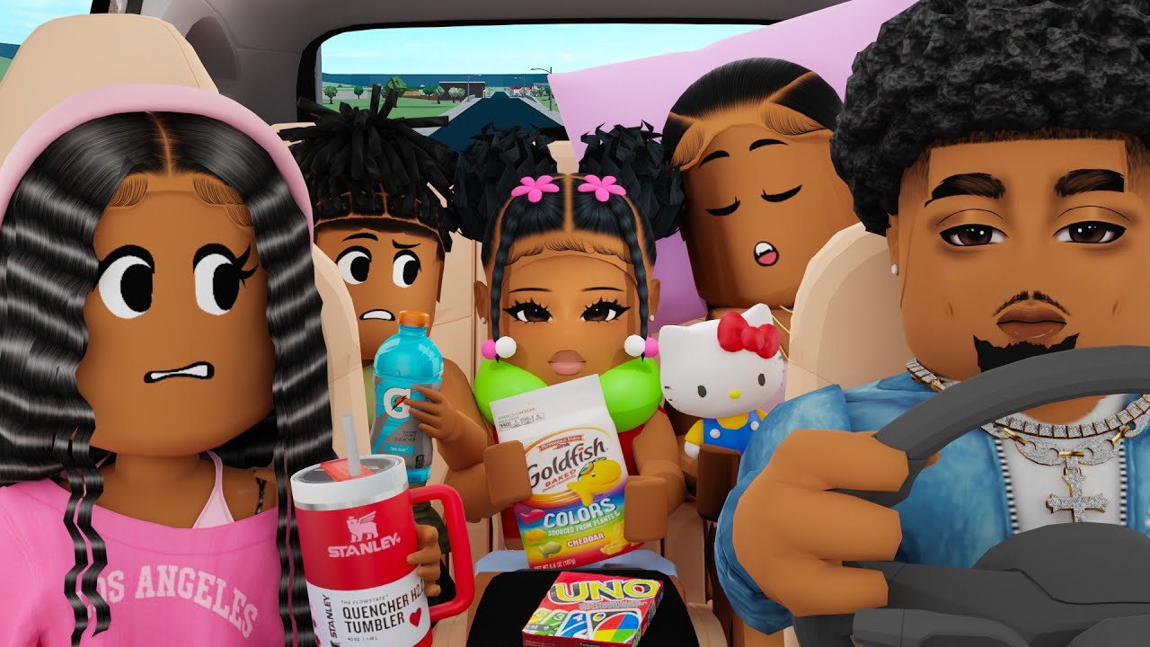 FAMILY CAMPING ROAD TRIP!! *TELLING MY BF IM PREGNANT?!* | Bloxburg Family Roleplay