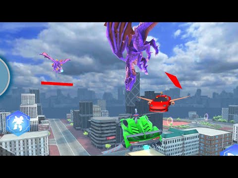 Flying Police Helicopter Car Transform Robot Game || All Games:The Playing Studio ||