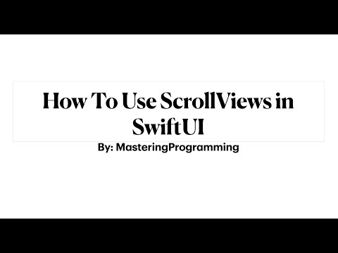 How to use horizontal and vertical ScrollViews in SwiftUI