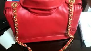 preview picture of video '(Short ver)MOSCHINO 2014 biker bag red by jeremy S'