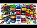 Full Transformers Hello Carbot Tobot Police Ambulance Car Park - Stopmotion Mini Robot Rescue Movie