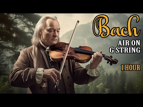 Bach - Air on the G String - Violin ~ 1 Hour Extended ~ Classical Music for Relaxation