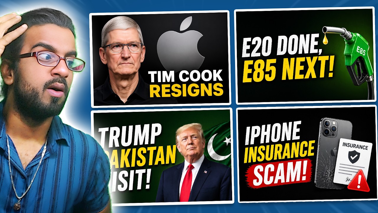 Tim Cook Resigns as CEO, E85 Ethanol Fuel Coming, Trump Pakistan Visit, Air India 171 Victim Deport