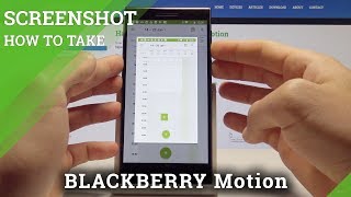 How to Take Screenshot on BLACKBERRY Motion - Capture Screen / Save Screen