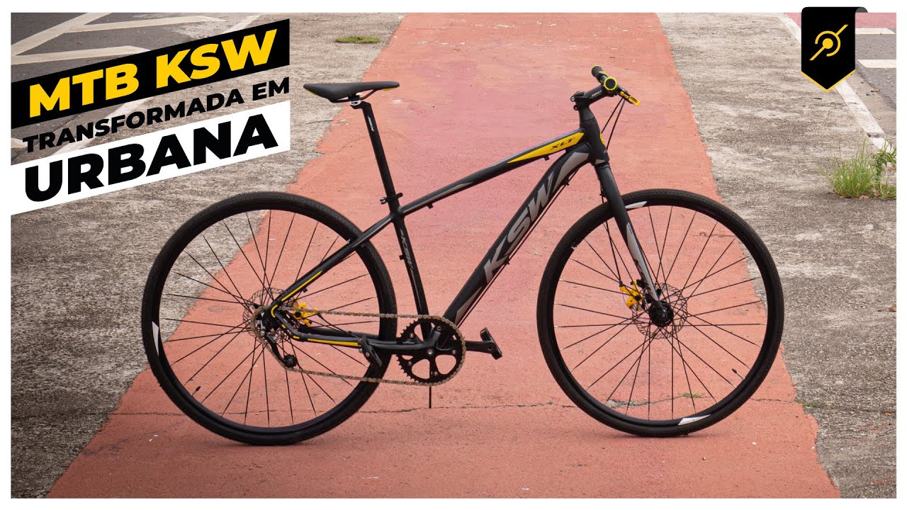 MTB KSW transformada em bicicleta urbana. Bike check Pedaleria