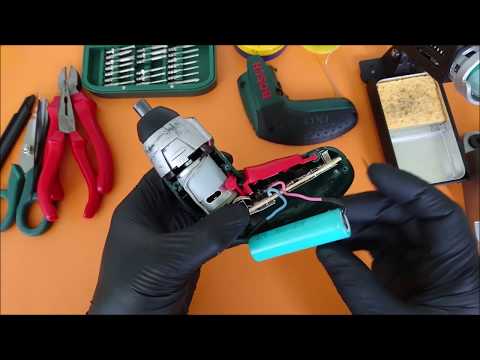 Bosch IXO 3.6V Changing the battery of the charged screwdriver. - Bosch IXO 3.6V Batarya değişimi.