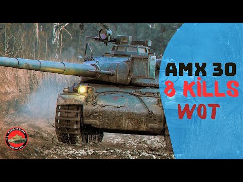 AMX 30 1er Prototype Wot Replays - 8 Kills / World of Tanks New Replays