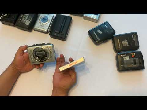 portable cassette player size comparison