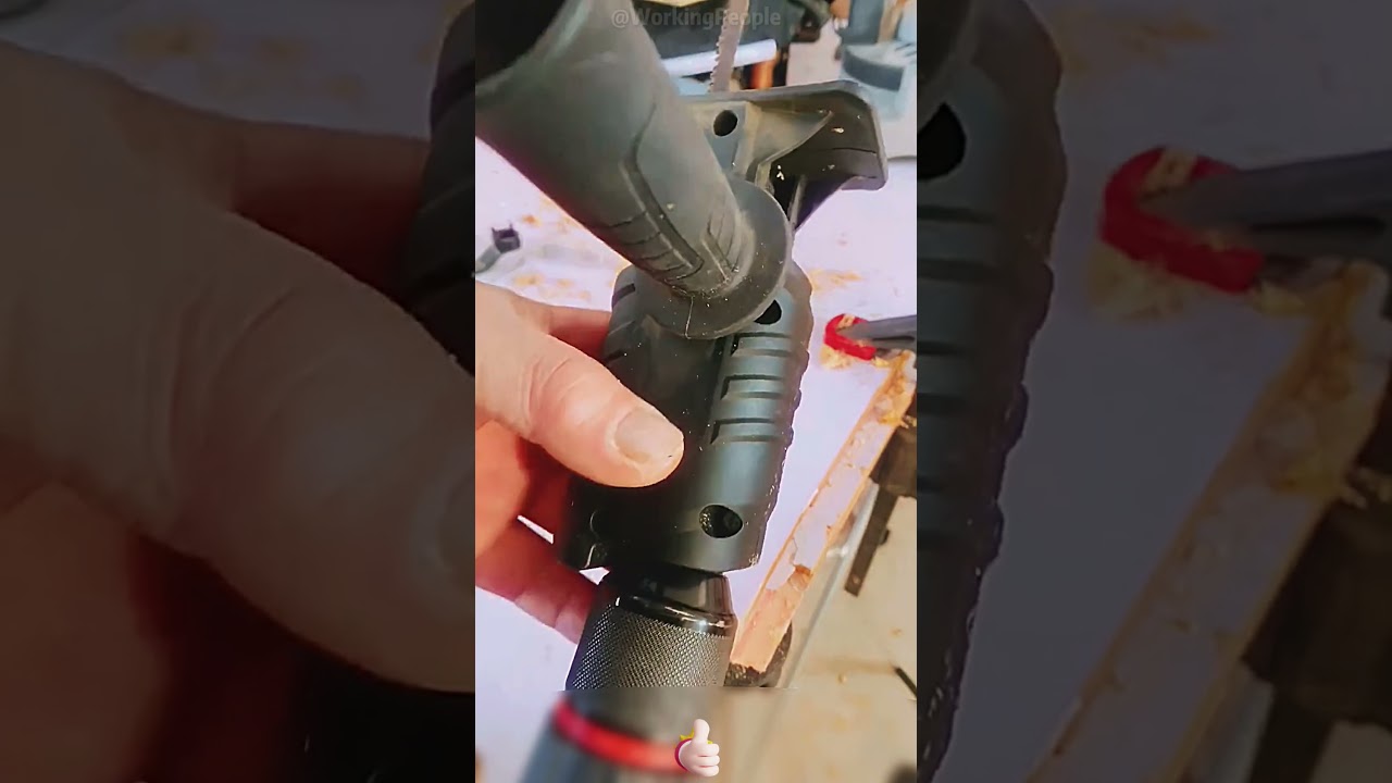 Convenient auxiliary tool for converting electric drill into jig saw 🪚🔧⚙️
