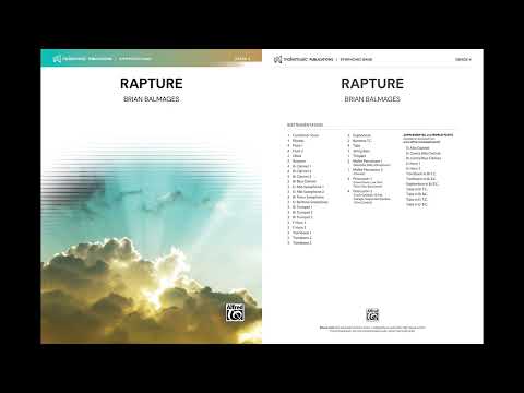 Rapture, by Brian Balmages – Score & Sound