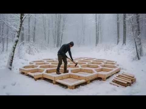 I Built a Bee House in the Mountains in 125 Days Alone | Bogdan in the forest