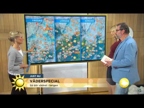 Väderspecial: Så blir vädret i helgen - Nyhetsmorgon (TV4)