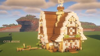 [マイクラ建築]おしゃれなお家の作り方 かわいい拠点[Minecraft][tutorial]How to build a house