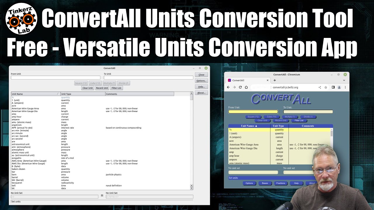 ConvertAll - Open Source & Free! An Extremely Versatile Units Conversion Utility!