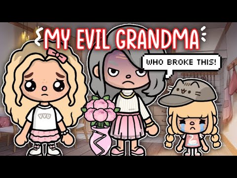 My *EVIL* Grandma 👵🏼💔 || *WITH VOICE* 🎙️|| Toca Boca TikTok Roleplay 🩵🌈