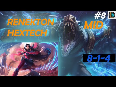 Renekton MID vs Irelia - 8-1-4 Ranked Gameplay #8 - S10 (S9 Gold)