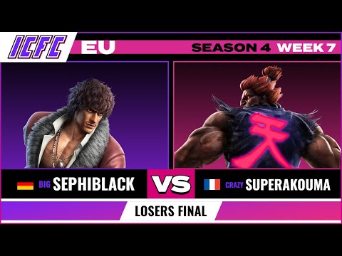 Sephiblack (Miguel) vs. SuperAkouma (Akuma) Losers Final - ICFC EU Tekken 7 Season 4 Week 7