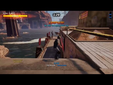 How to "Air Walk the Hydrophobic Gap" Downhill Jam | Tony Hawk's Pro Skater 1+2