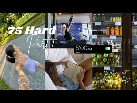 75 Hard Part 1 | working out, what I eat in a day,  healthy habits, WISKII