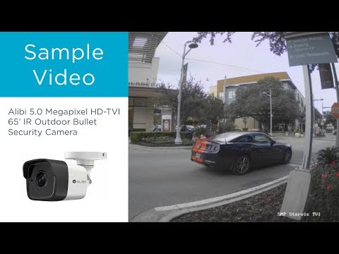Sample Video - Alibi 5.0 Megapixel HD-TVI 65’ IR Outdoor Bullet Security Camera
