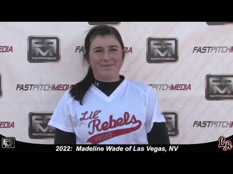 2022 Madeline Wade Athletic Pitcher and Second Base Softball Skills Video - Lil Rebels