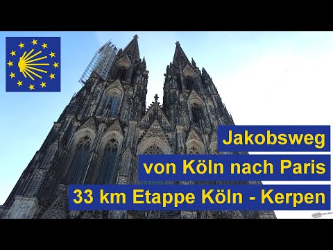 Way of St. James - Cologne - Paris - 33 km stage Cologne - Kerpen