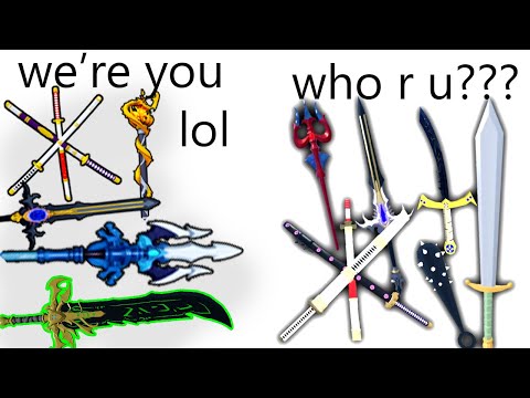 ALL Blox Fruits Swords meet their OLD Versions… (Meme)