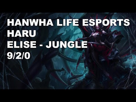 Hanwha Life Esports Haru Jungle Elise vs Graves - KR Challenger Rank Game