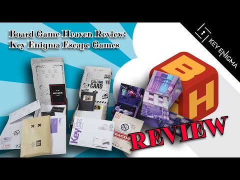 Board Game Heaven Review 239: Key Enigma Escape Games - Mystery Puzzle Games you have to try!