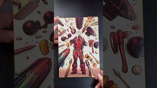 Deadpool 3D Comic! The good thing about working on comics is every single page can be used #deadpool
