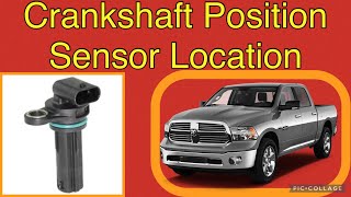 Crankshaft Position Sensor location on a (2009-2018) Dodge Ram 2500 6.4L