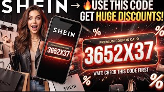 🔥 USE SHEIN CODE 3652X37 & Unlock HUGE Discounts!