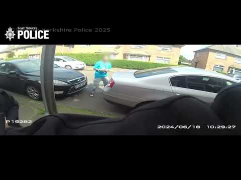 Moment two murderers are arrested by South Yorkshire Police response officers