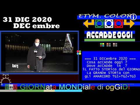 Attesa del 2021 a Napoli deserta  TG1 SERA 31 DICembre 2020 vigilia di capodanno