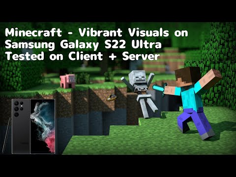 Minecraft - Vibrant Visuals Performance Test on a Samsung Galaxy S22 Ultra